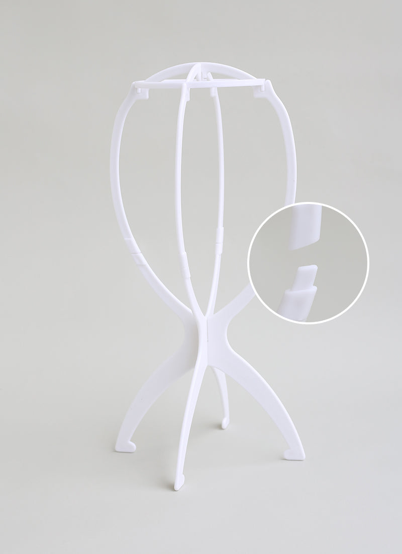 Collapsible White Plastic Wig Stand – Wig Is Fashion